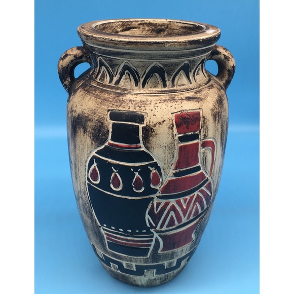 Unmarked Other - Vintage Egyptian Pharaoh Mid Century Vase